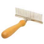 "Hair Designer" Dog Comb with Wooden Handle "Hair Designer" Dog Comb with Wooden Handle