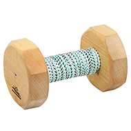 'Dentist's Pride' Schutzhund Dog Training Dumbbell with French Linen Cover - 650 g 'Dentist's Pride' Schutzhund Dog Training Dumbbell with French Linen Cover - 650 g