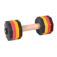 'Easy Lifting' 'Resistant Wooden Dumbbell with Plastic Bells for Schutzhund Training 2000 g 'Easy Lifting' 'Resistant Wooden Dumbbell with Plastic Bells for Schutzhund Training 2000 g