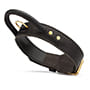 2 Ply Leather Rottweiler Collar with Handle for Agitation Training