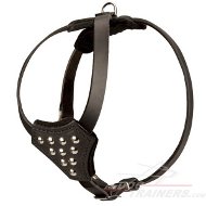 Leather dog harness