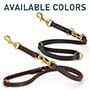 Multipurpose Leather Dog Leash for over 7 Different Activities