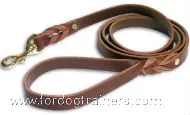Handcrafted leather dog leash L3-20mm
