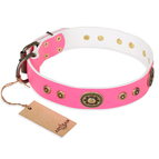 "Pink Pearl" FDT Artisan Leather Dog Collar for Real Ladies "Pink Pearl" FDT Artisan Leather Dog Collar for Real Ladies