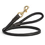 Round Leather Dog Leash for Walking and Tracking