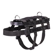 Smart Duty Adjustable Nylon Dog Harness for Military and Police Work