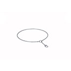 'Simple Elegance' Chrome Plate Steel Show Dog Collar 2 mm link width 'Simple Elegance' Chrome Plate Steel Show Dog Collar 2 mm link width