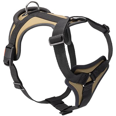 Walking Khaki Nylon Dog Harness