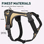 Walking Khaki Nylon Dog Harness