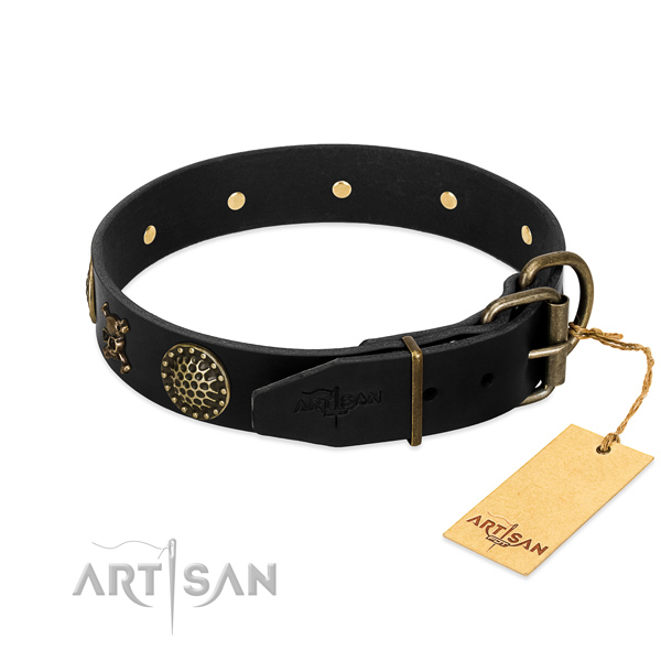 Fabulous FDT Artisan leather dog collar