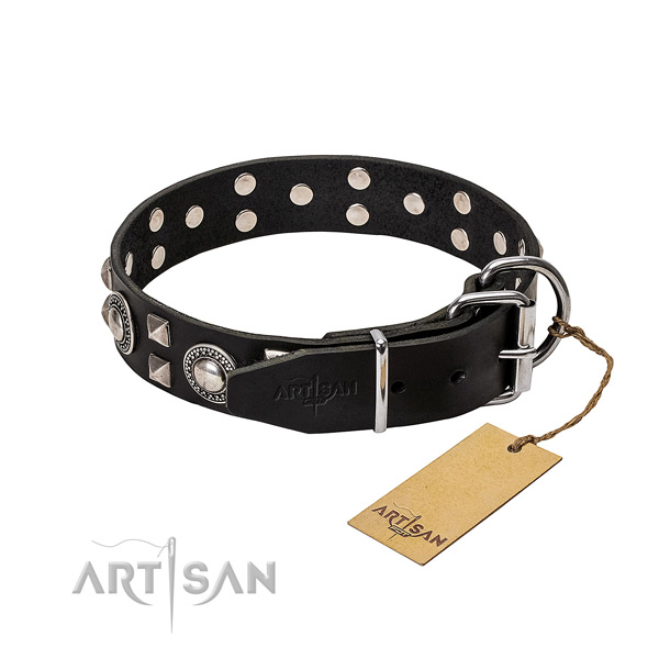 Reliable FDT Artisan leather dog collar