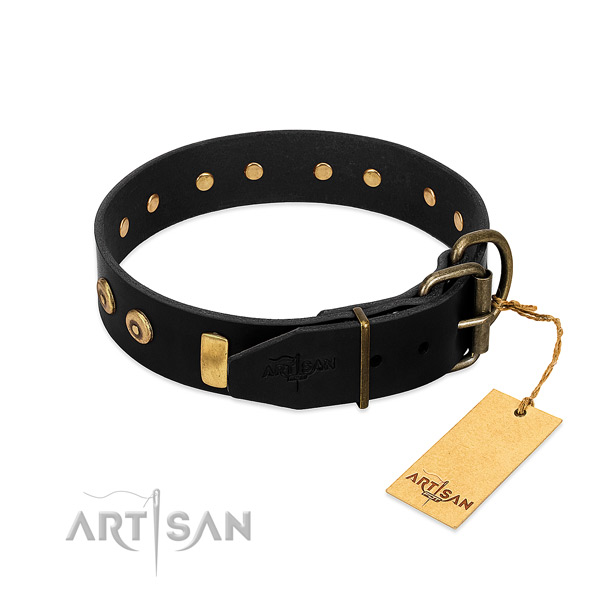 Walking dog collar that is easy to adjust