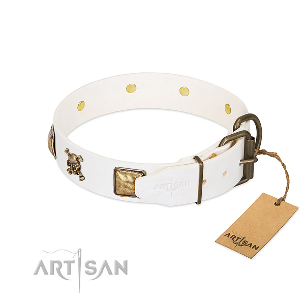 Adjustable Artisan dog collar for daily activities