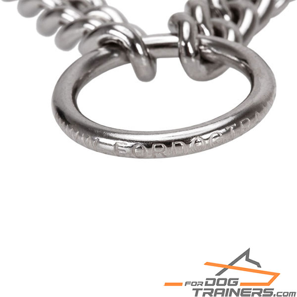 Durable stainless steel O-ring on pinch collar