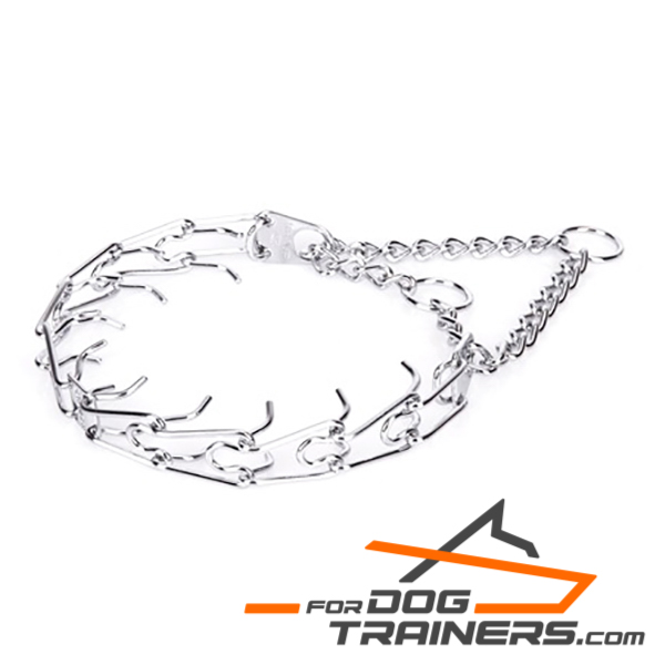 Rust-Resistant Crome Plated Steel Dog Collar