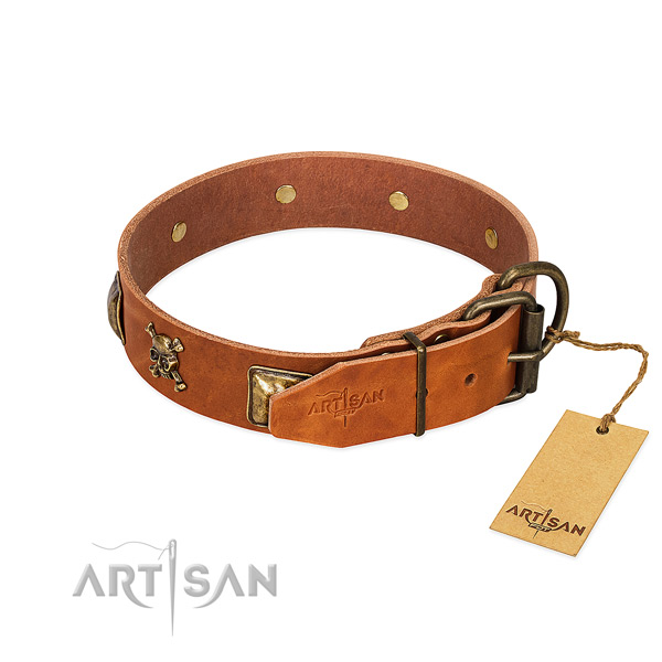 Adjustable Artisan dog collar for daily activities