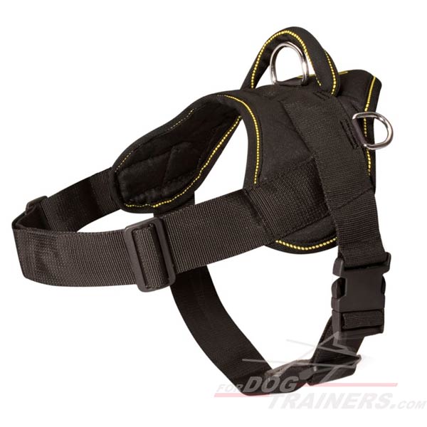 Light in Weight Nylon Canine Harness for Dogs That Pulls