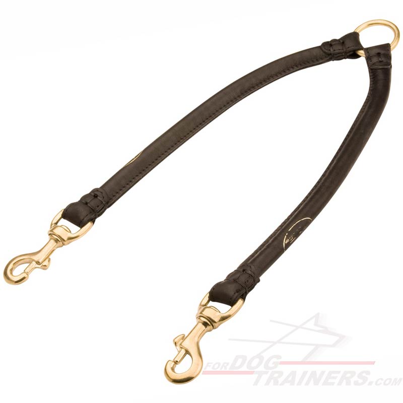 Buy Round Leather Dog Leash Coupler