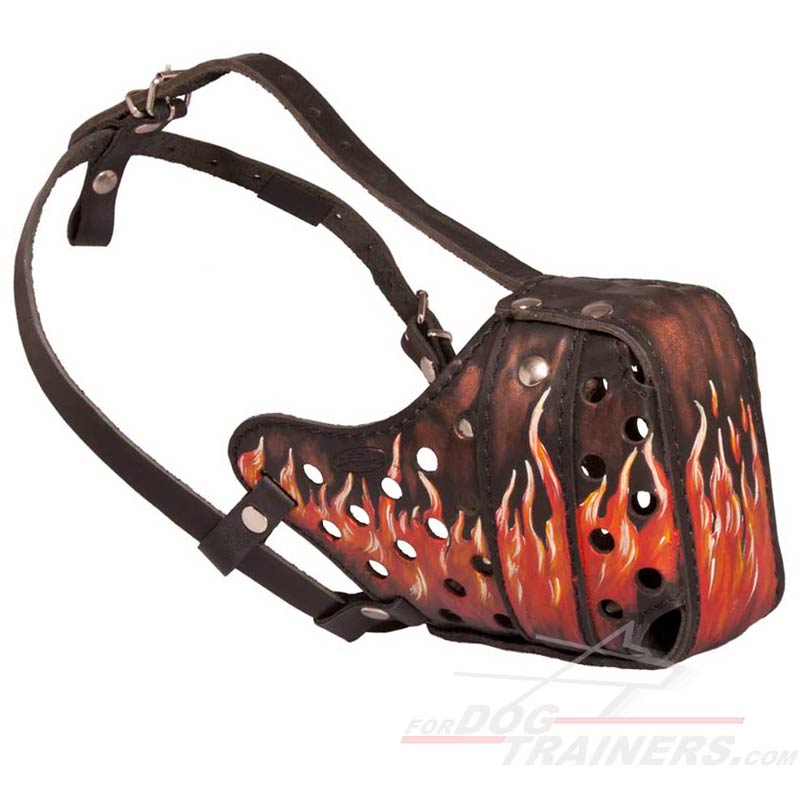 Introduced New Line of Handpainted Leather Dog