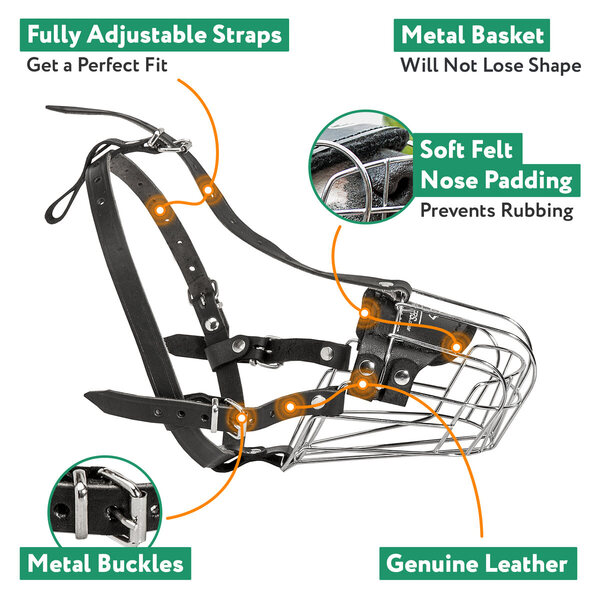 Key Features Basket Dog Muzzle