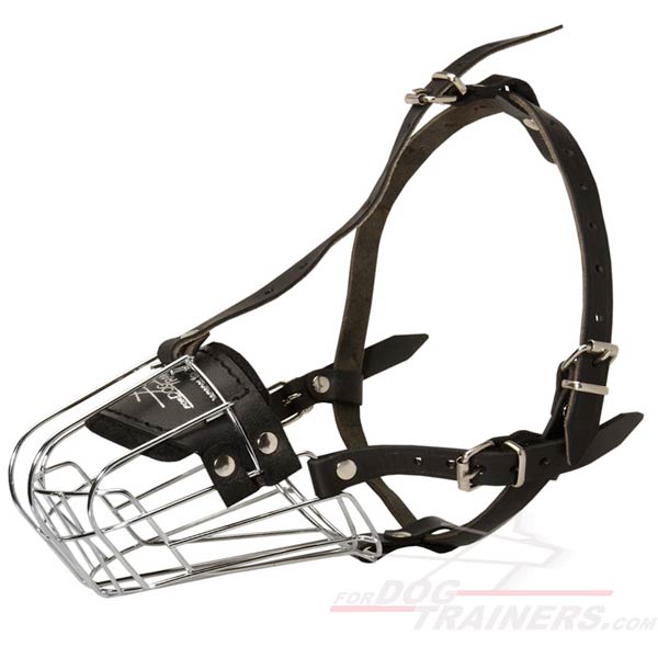 Light Metal Wire Basket Muzzle  for Training
