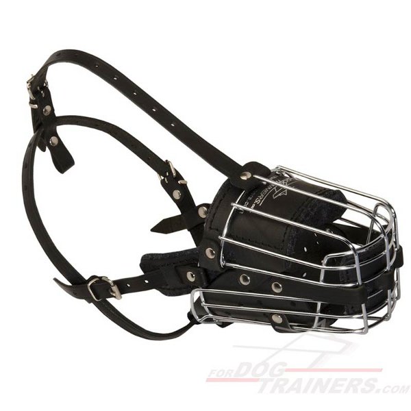 Multipurpose Rottweiler Dog Wire Basket Muzzle