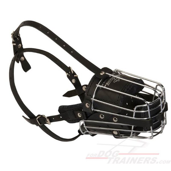 Rottweiler Dog Wire Basket Muzzle