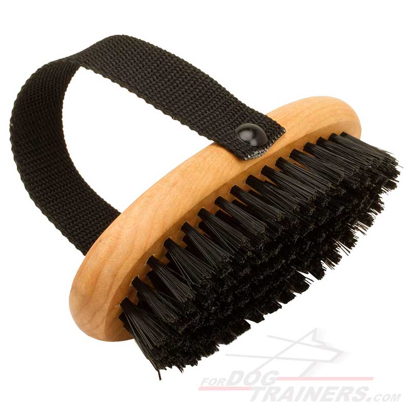 Soft Bristle Dog Brush For Short Haired Cats Dogs With Elastic Band