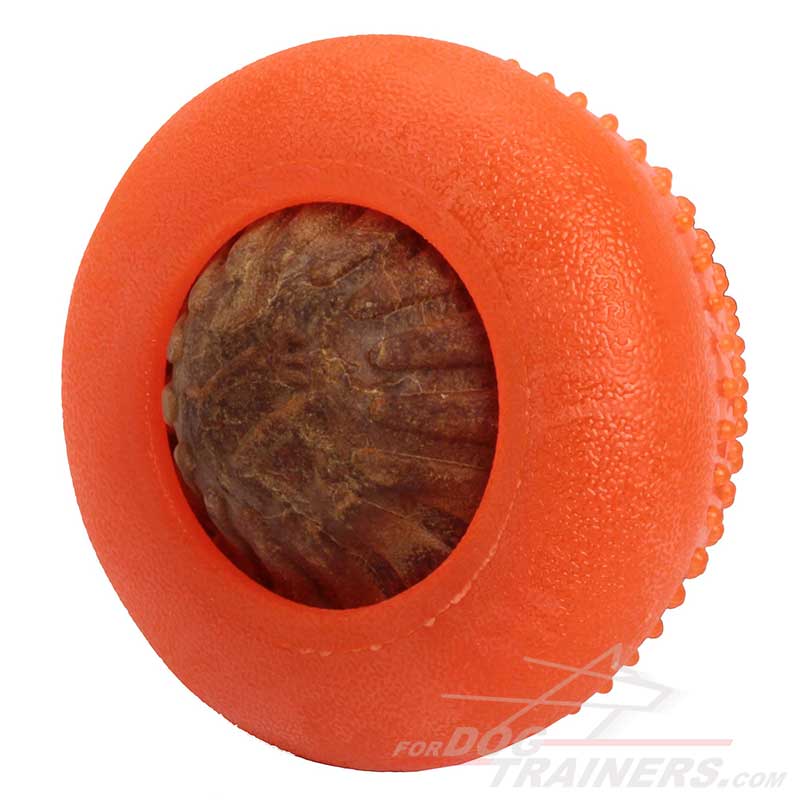 Orange Dream' Special Rubber Treat Dispensing Dog Toy - Large