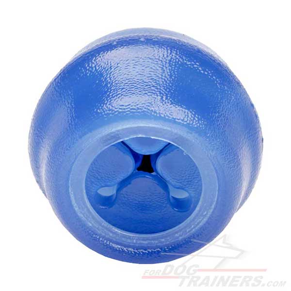 Rubber Chewing Dog Ball with Hole for Treats and Kibble
