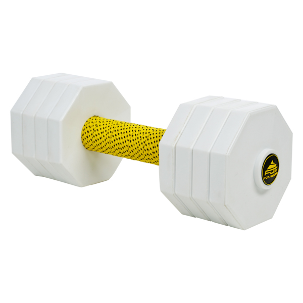 Wooden Dog Dumbbell with 8 Removable Plates