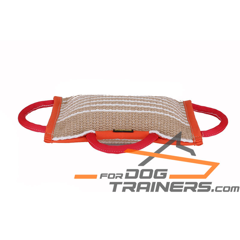 Effective Dog Training Jute Bite Pad with Handles