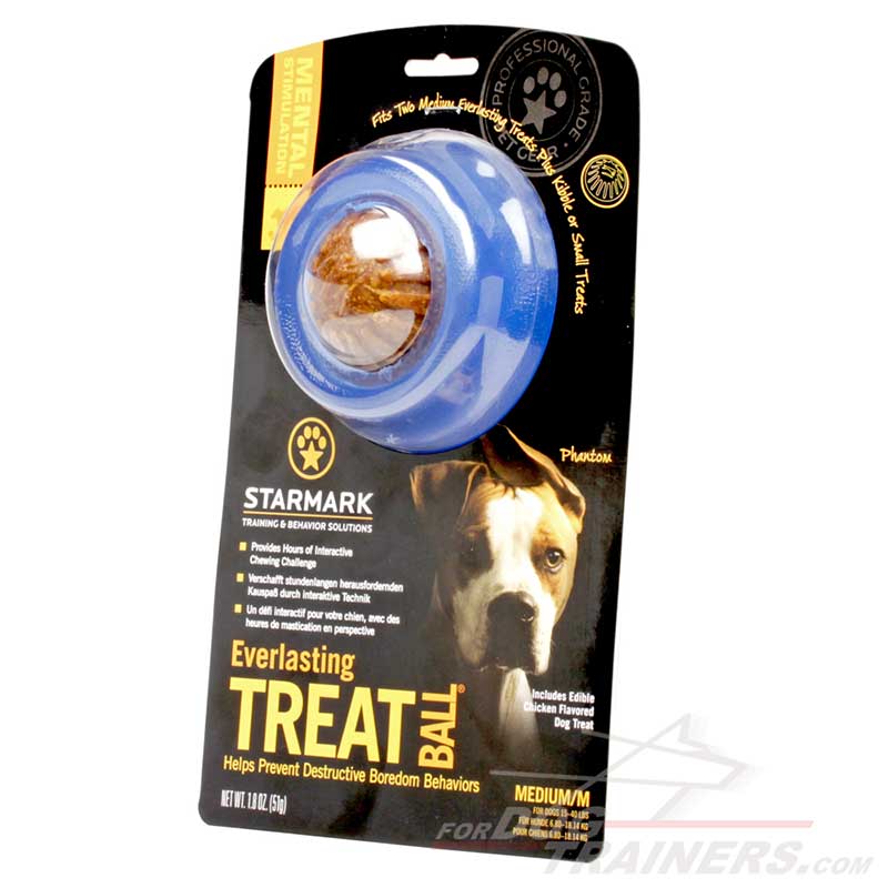 Om Nom Nom' Small Dog Treat Dispenser Toy for Powerful Chewers - Small size