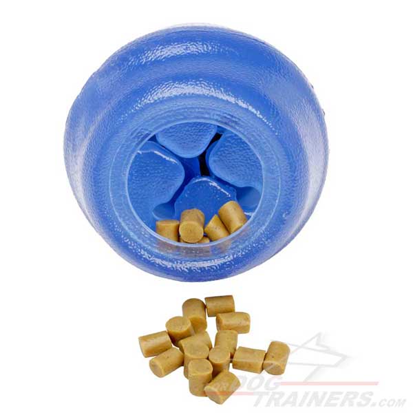 Dog Rubber Ball for Dispensing Treats and Kibble