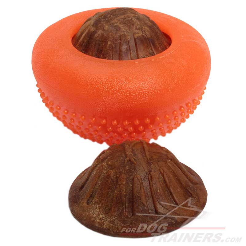 Orange Dream' Special Rubber Treat Dispensing Dog Toy - Large