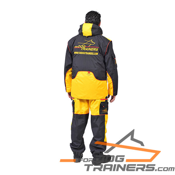 Dog Training Suit with A Hood on Lacing
