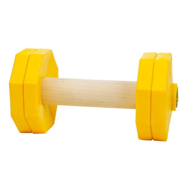 Strong wooden dog dumbbell