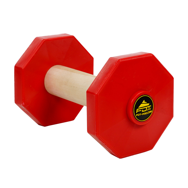 Wooden dog dumbbell for training