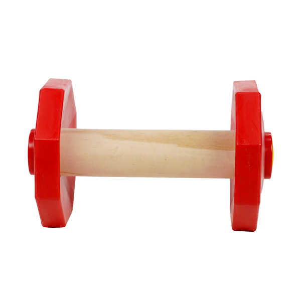 Wooden dog dumbbell for training