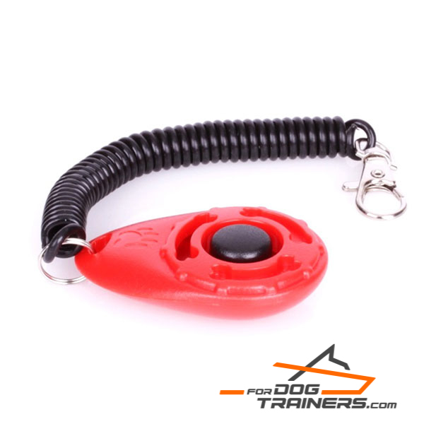 Color Training Dog Clickers Plastic Coil Spring