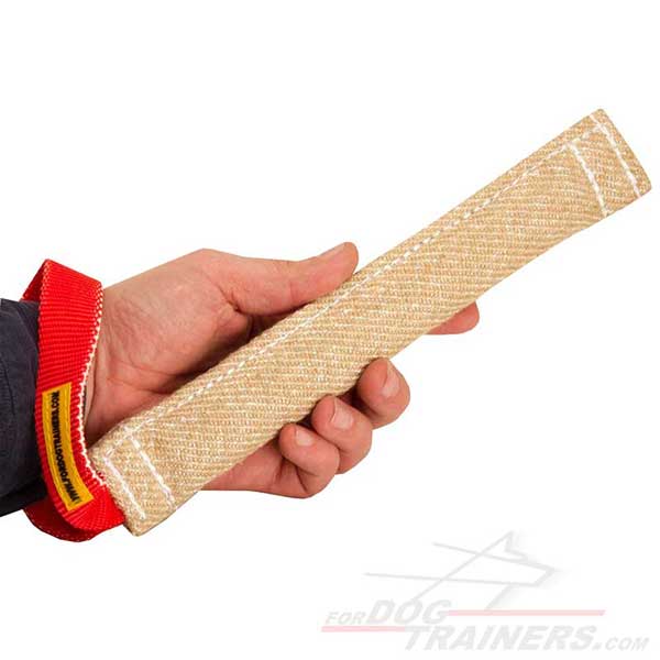 Training Jute Pocket Dog Bite Tug with One Handle