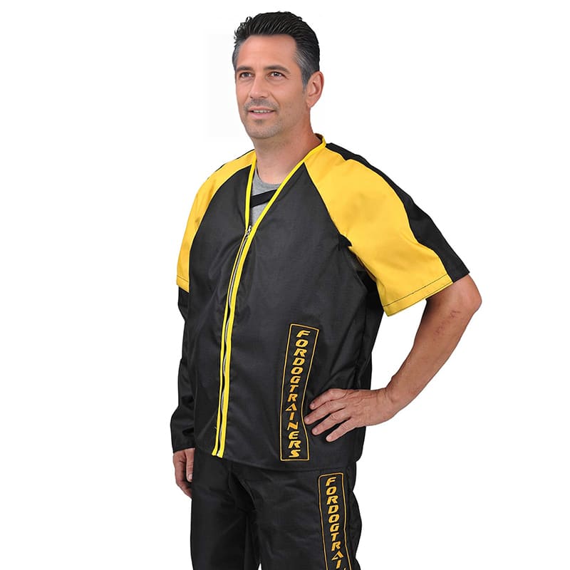 Nylon scratch jacket with removable sleeve