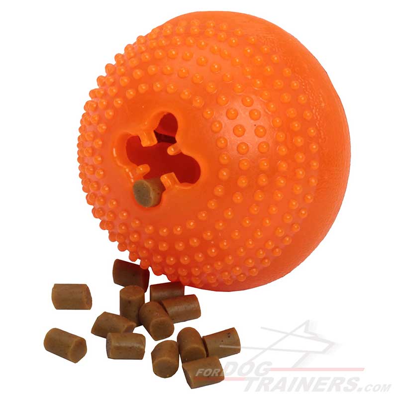 Orange Dream' Special Rubber Treat Dispensing Dog Toy - Large