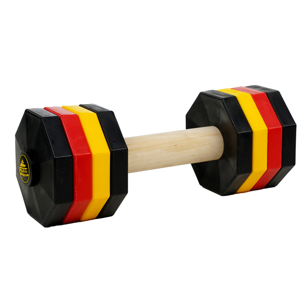 Multifunctional wooden dog dumbbell