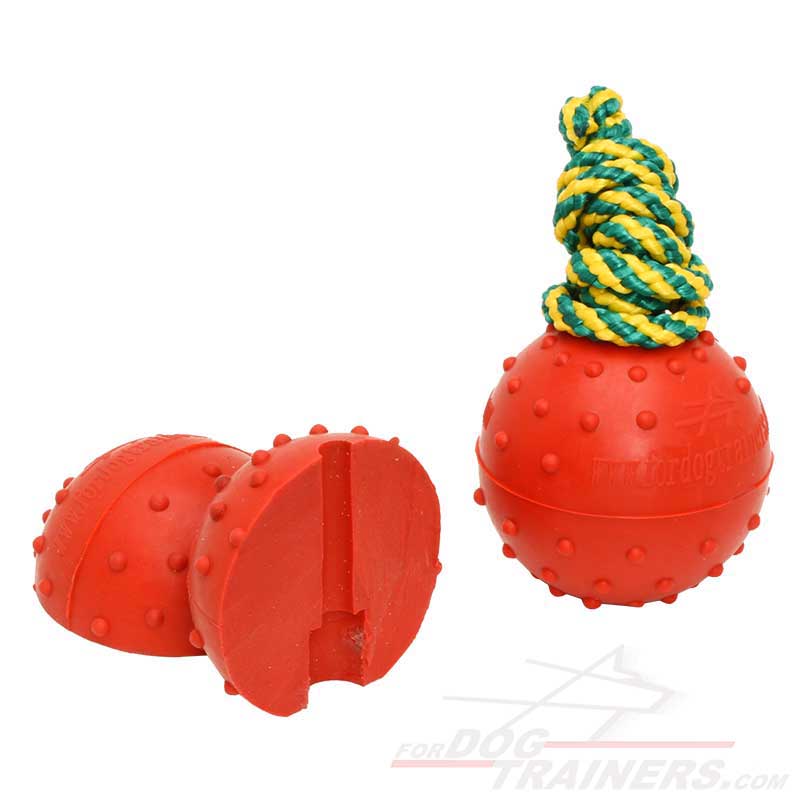 Get Solid Rubber Dog Ball Medium Size