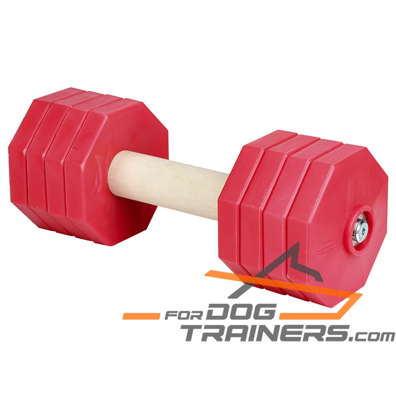 'Fast Grip' Reliable Wooden Dog Dumbbell for Schutzhund Training III