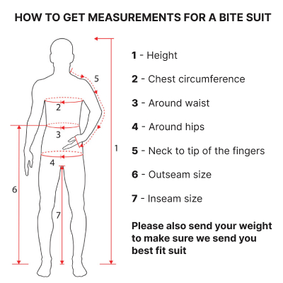How to measure for a bite suit