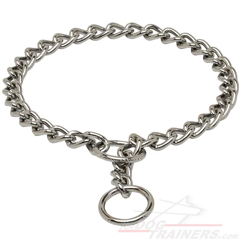 Buy Chrome Plated Dog Chain Collar for Training & Behavior Correction