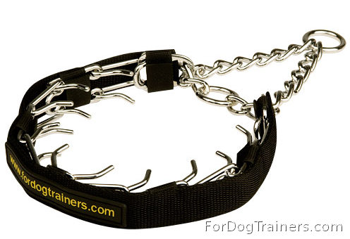 Prong Collar with Nylon Protector