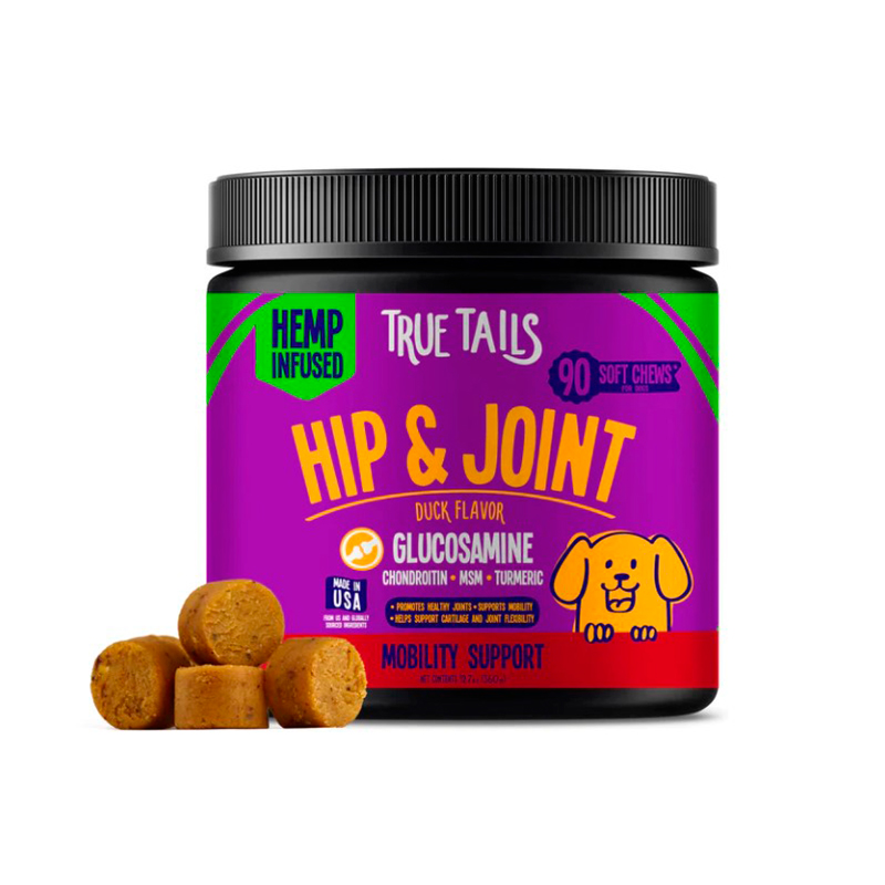 Hip & Joint With Hemp For Dogs 12.7oz Jar (90count) - Duck Flavor